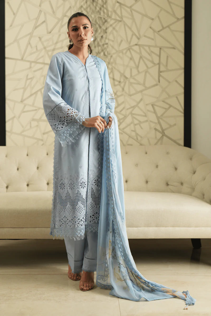 Loome - Azure Trellis - Luxury Lawn Suit