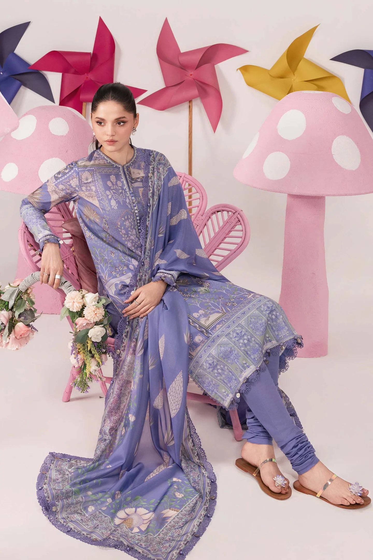 Maria.B - 3 Pc Embroidered Lawn Suit