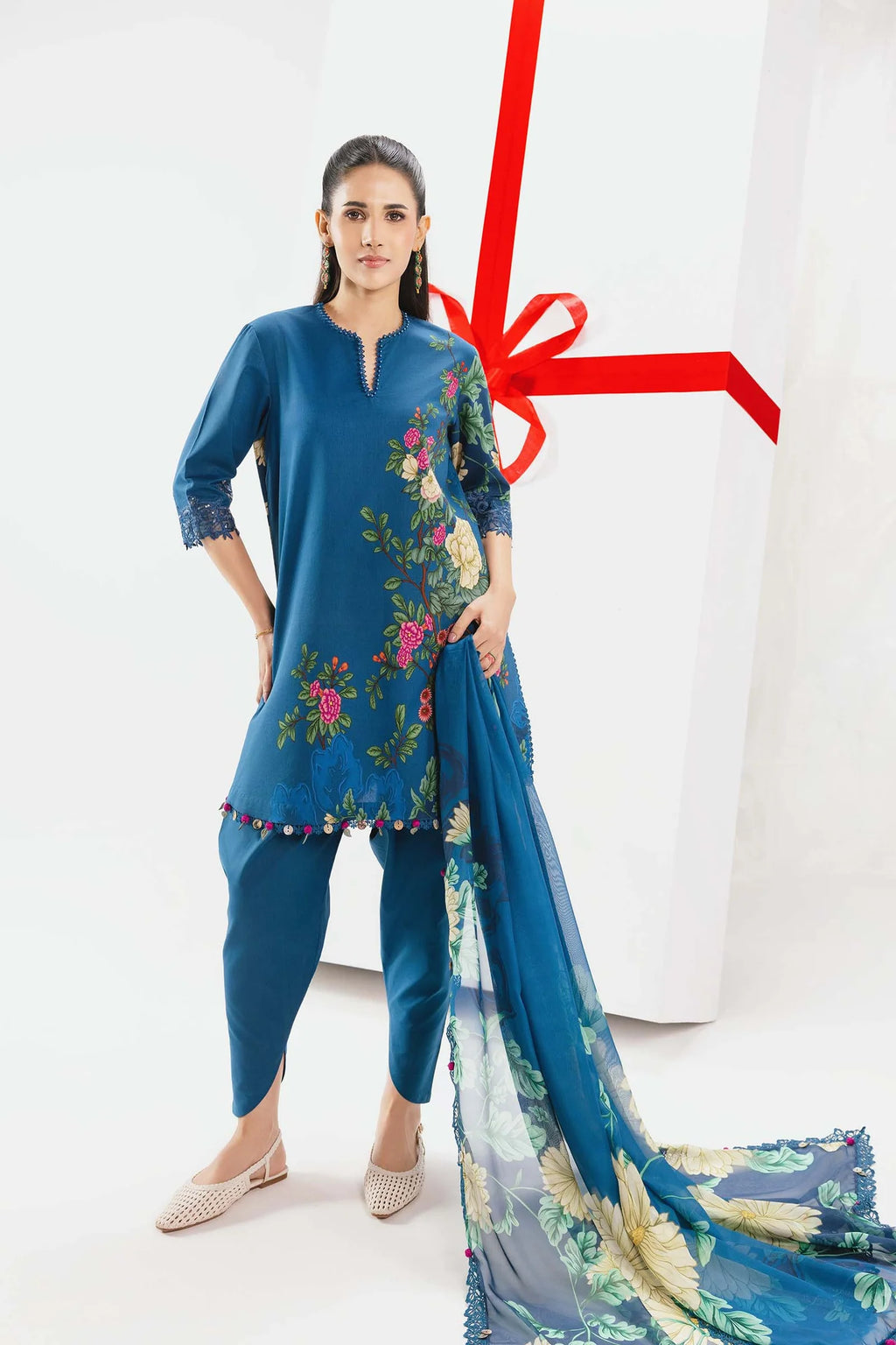 Maria.B - 3 Pc Embroidered Lawn Suit