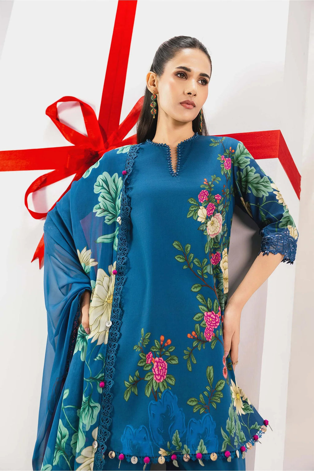 Maria.B - 3 Pc Embroidered Lawn Suit