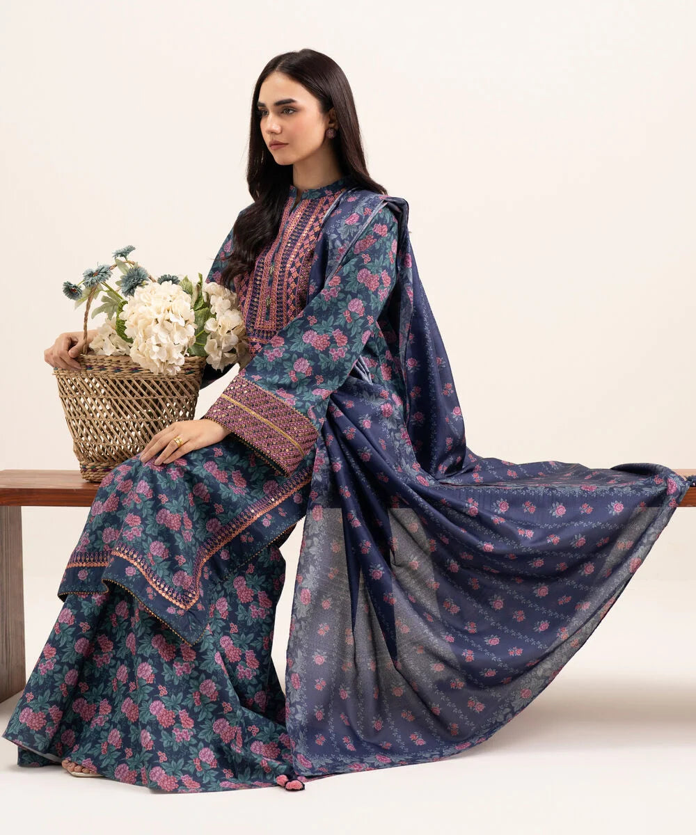 Sapphire - 3 Piece - Embroidered Lawn Suit