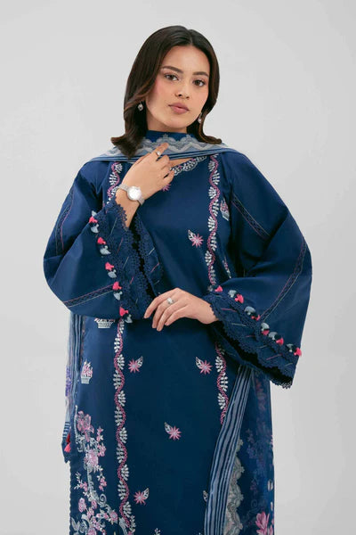 Nishat - 3 Piece - Digital Printed Embroidered Suit