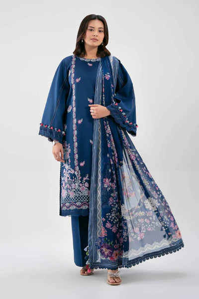 Nishat - 3 Piece - Digital Printed Embroidered Suit
