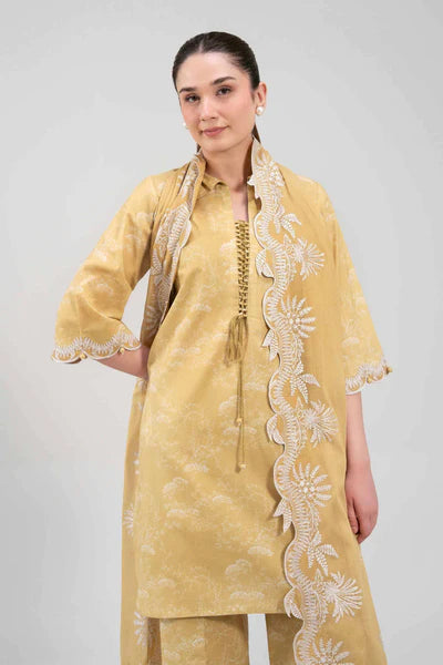 Nishat - 3 Piece - Digital Printed Embroidered Suit
