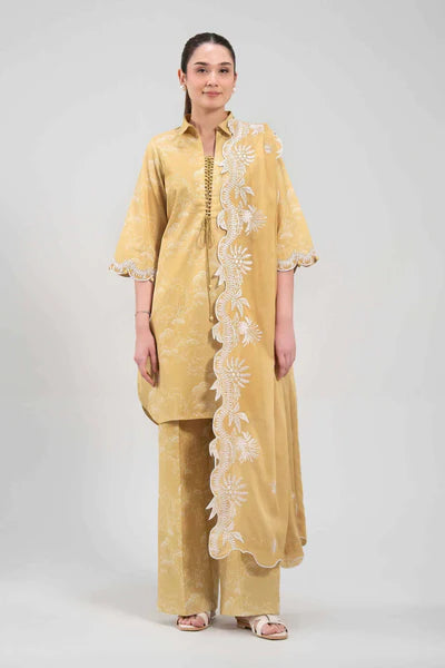 Nishat - 3 Piece - Digital Printed Embroidered Suit