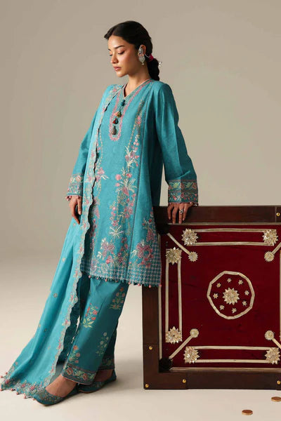 Nishat- 3 Piece - Embroidered Suit