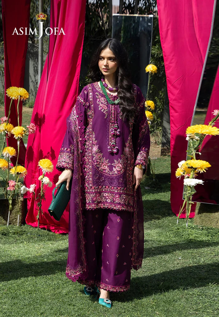 Asim Jofa - AJULW-07 Embroidered Lawn 3 Pcs