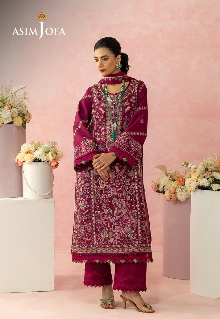 Asim Jofa - AJULW-02 Embroidered Lawn 3 Pcs