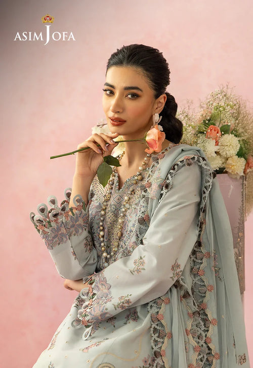Asim Jofa - AJULW-01 Embroidered Lawn 3 Pcs