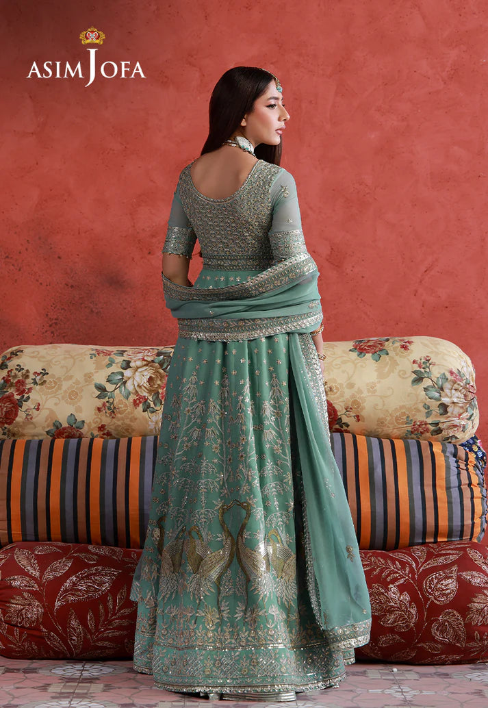 Asim Jofa - AJULN-04 Embroidered Chiffon 3 Pcs