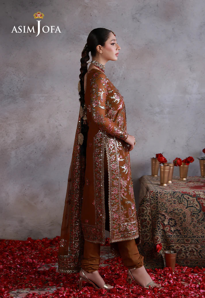 Asim Jofa - AJULN-03 Embroidered Chiffon 3 Pcs