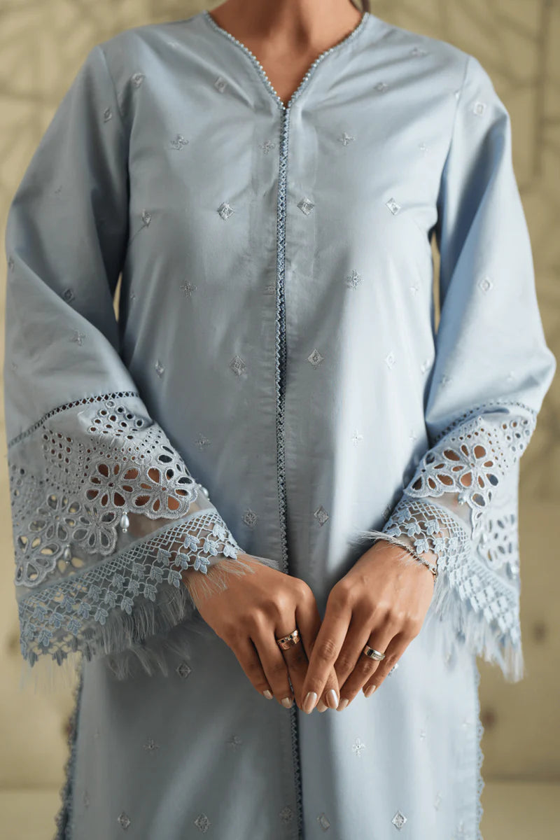 Loome - Azure Trellis - Luxury Lawn Suit