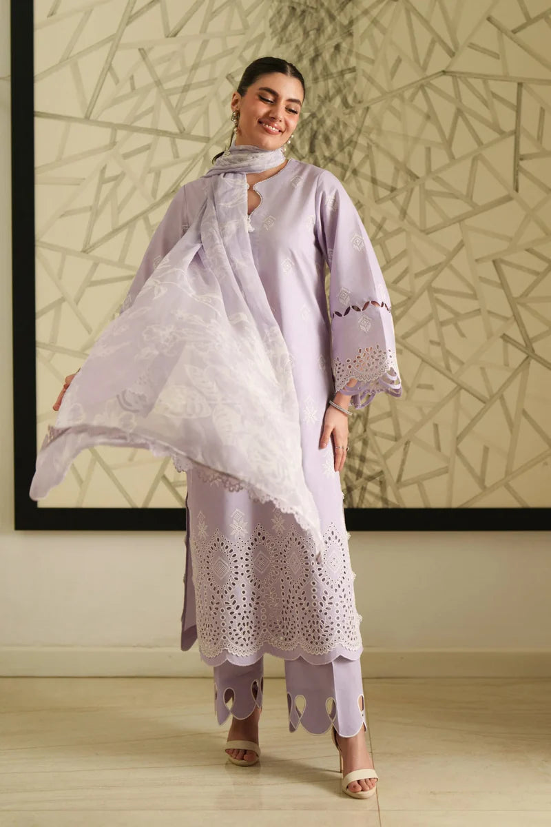 Loome - Amethyst Lilac - Luxury Lawn Suit