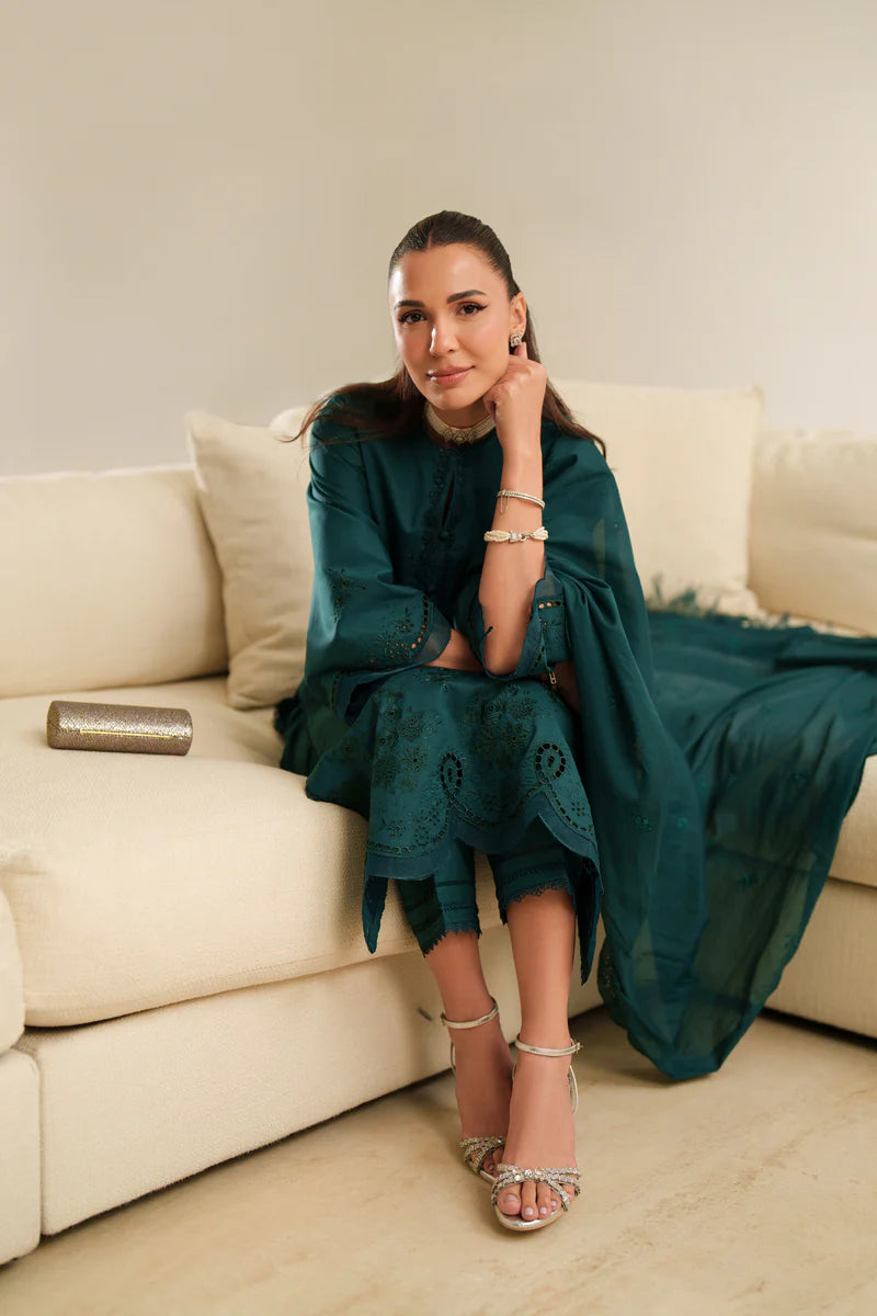 Loome - Deep Emerald - Luxury Lawn Suit