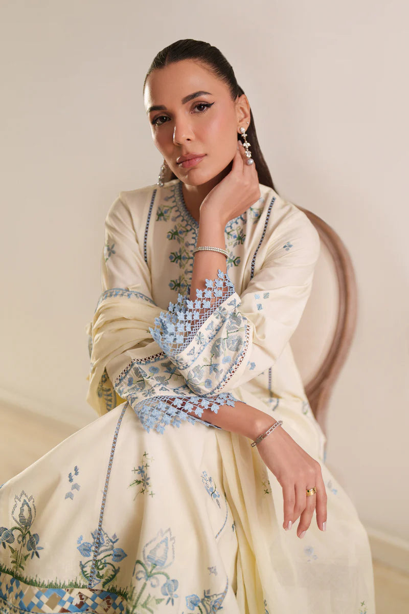 Loome - Ivory Suzani - Luxury Lawn Suit