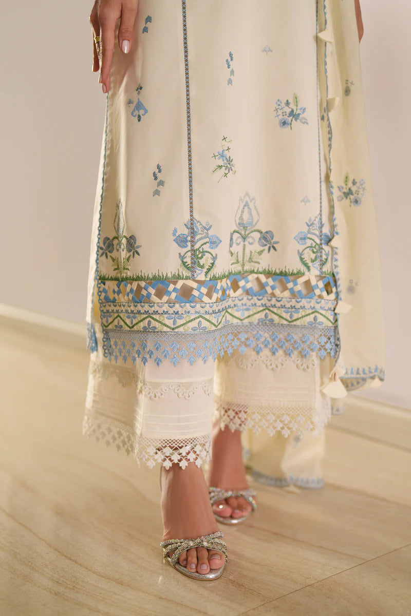 Loome - Ivory Suzani - Luxury Lawn Suit