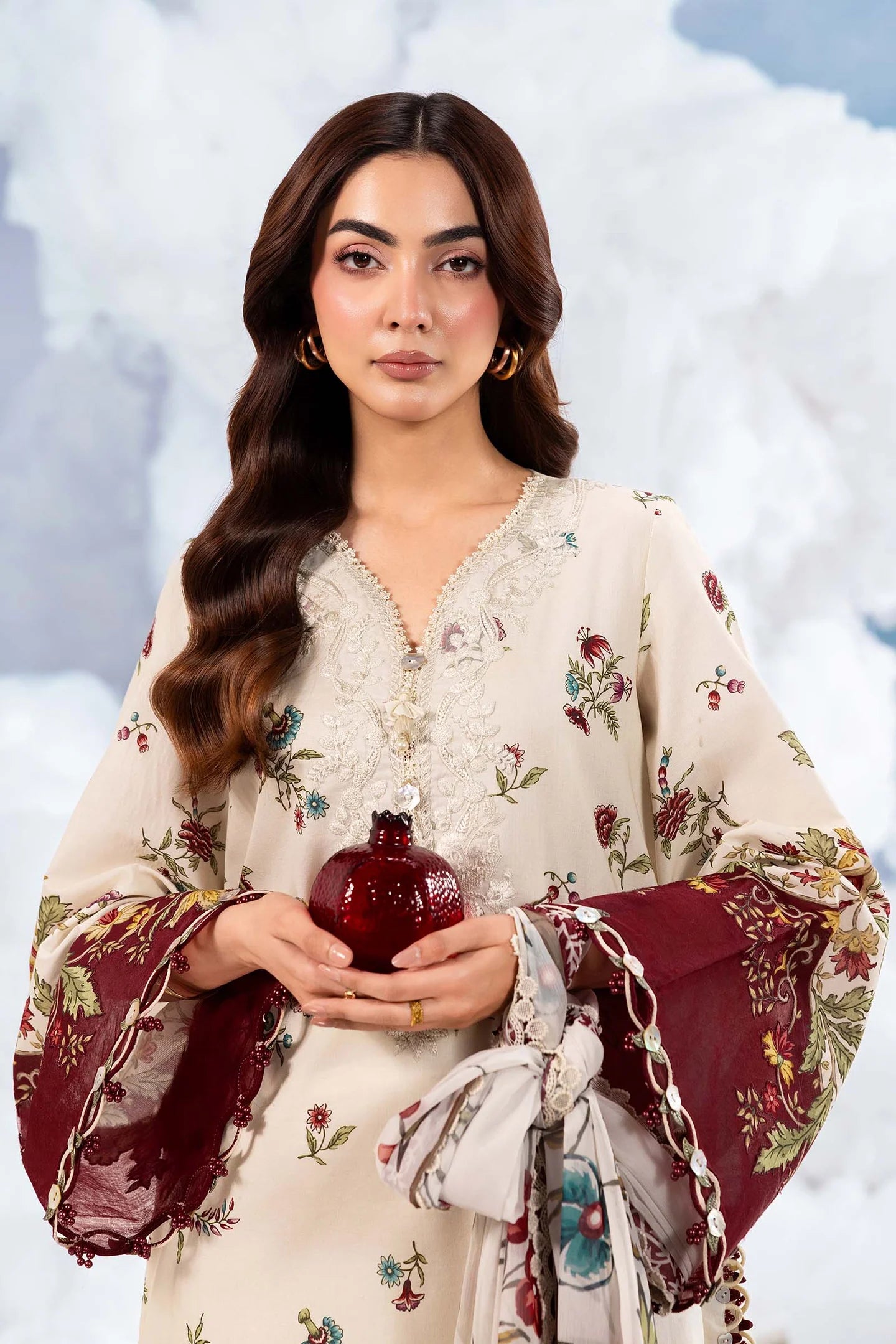 Maria.B - 3 Pc Embroidered Lawn Suit