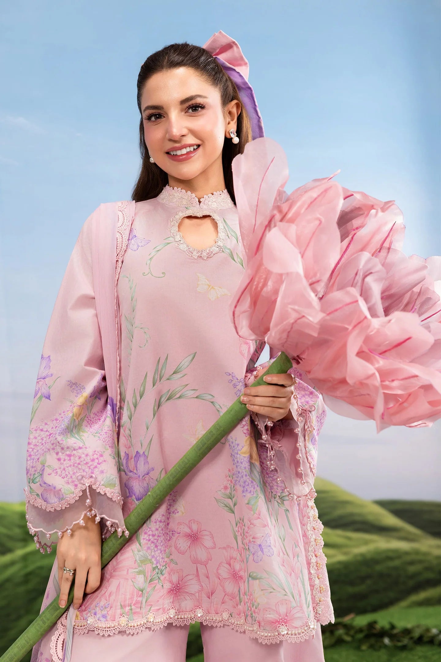 Maria.B - 3 Pc Embroidered Lawn Suit