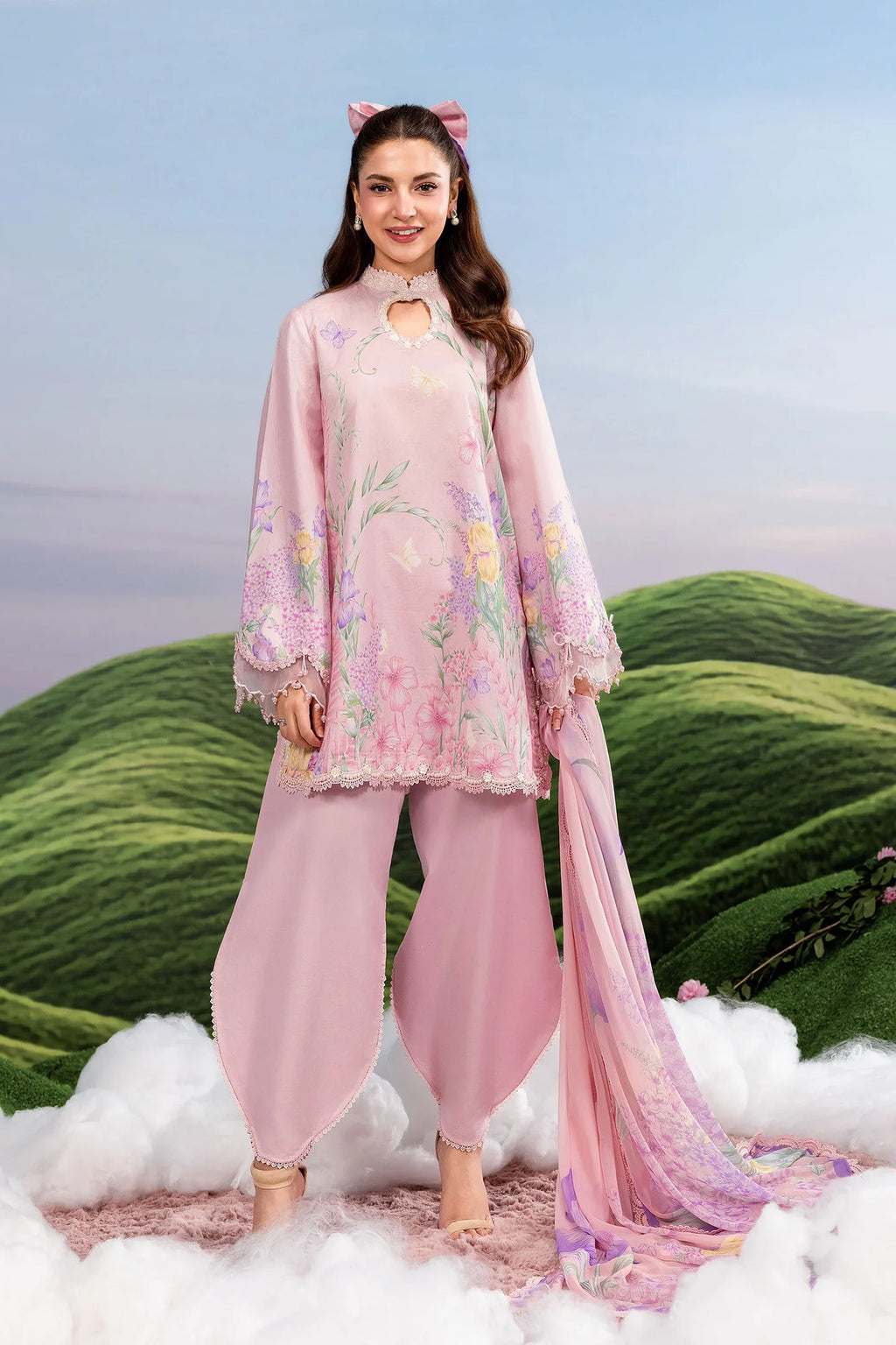 Maria.B - 3 Pc Embroidered Lawn Suit