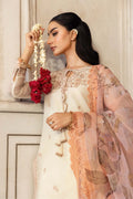 Maria.B - 3 Pc Embroidered Silk Cotton Net Suit