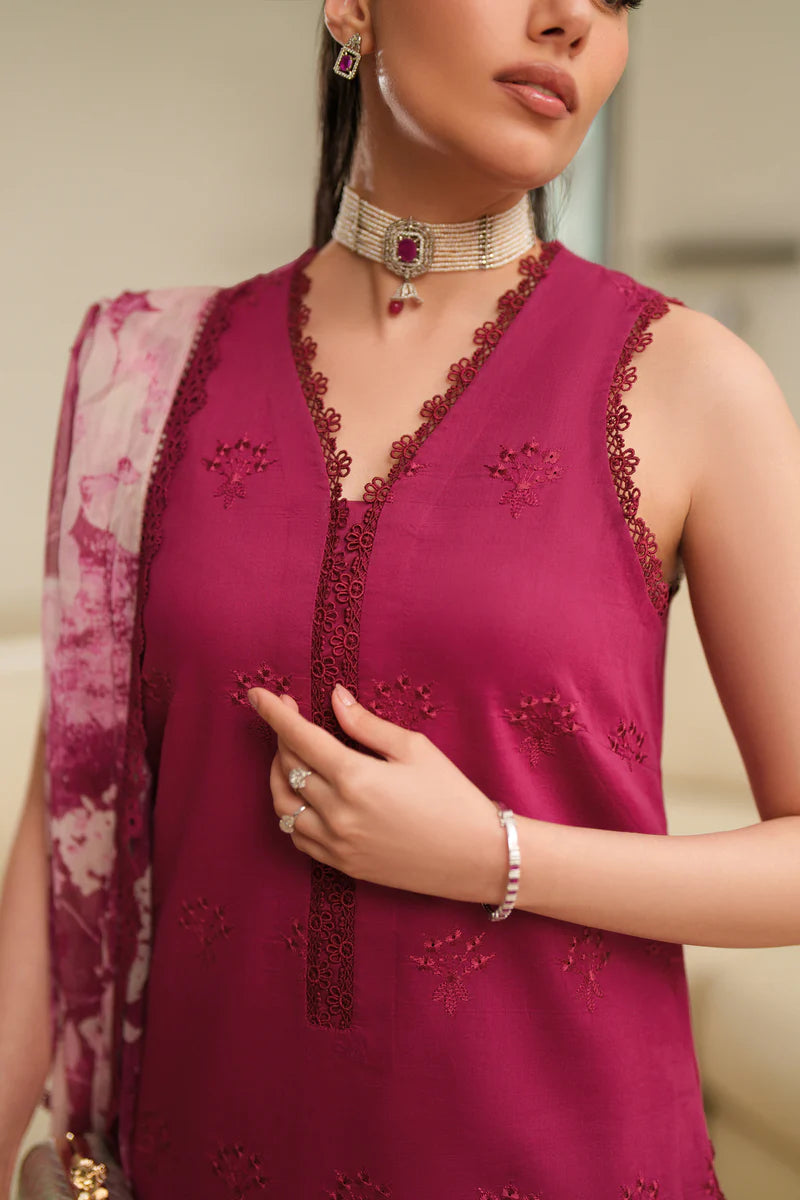 Loome - Mulberry Lattice - Luxury Lawn Suit
