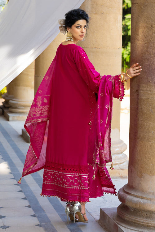 3 Piece Zari & Sequins Embroidered Lawn