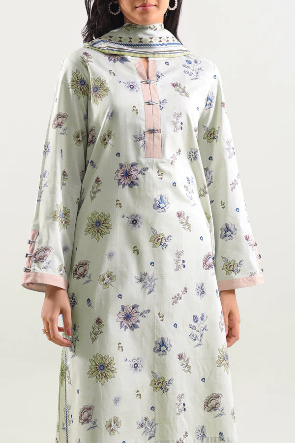 Saya - Unstitched Printed Lawn 3 Piece