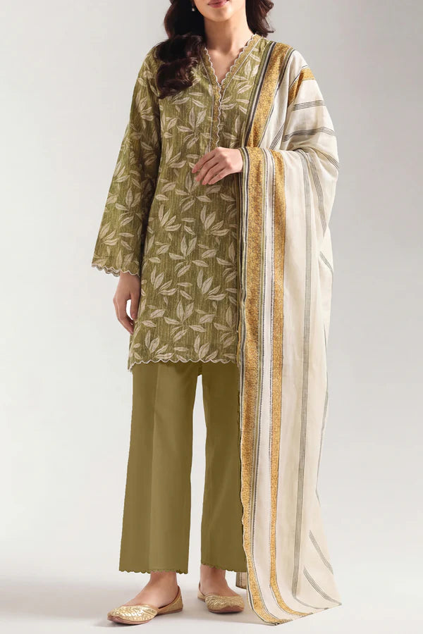 Saya - Printed Lawn 2 Piece (Shirt/Dupatta)