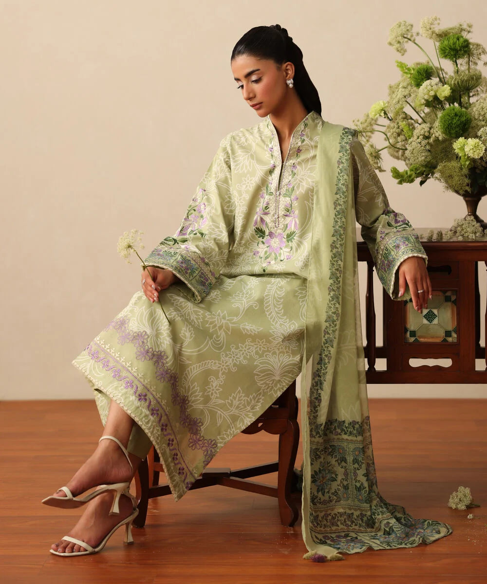 Sapphire - 3 Piece - Embroided Lawn Suit