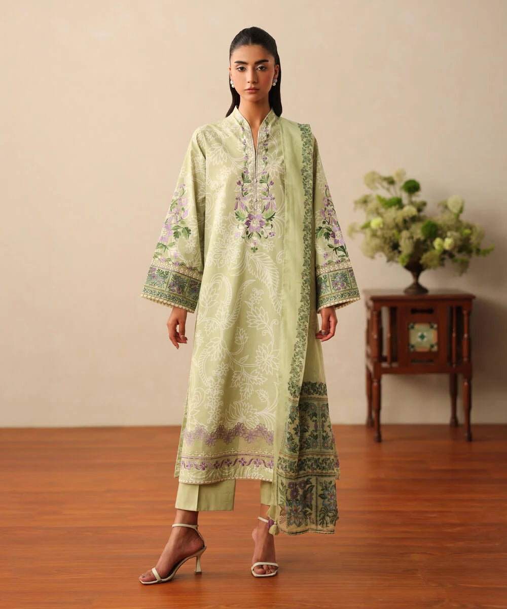 Sapphire - 3 Piece - Embroided Lawn Suit