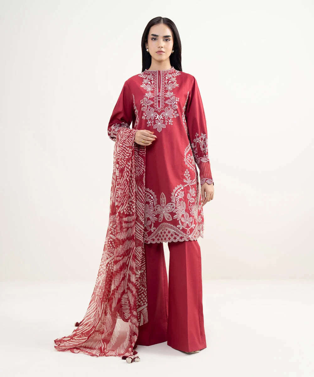 Sapphire - 3 Piece - Embroidered Lawn Suit