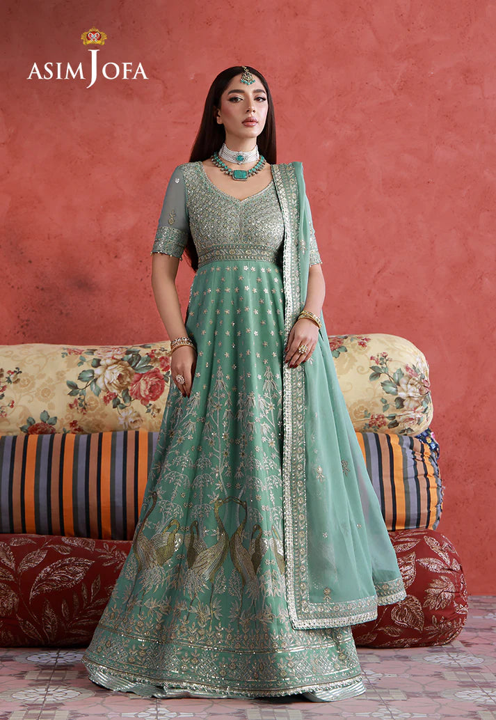 Asim Jofa - AJULN-04 Embroidered Chiffon 3 Pcs