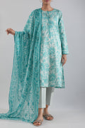 Unstitched Printed Lawn 3 Piece