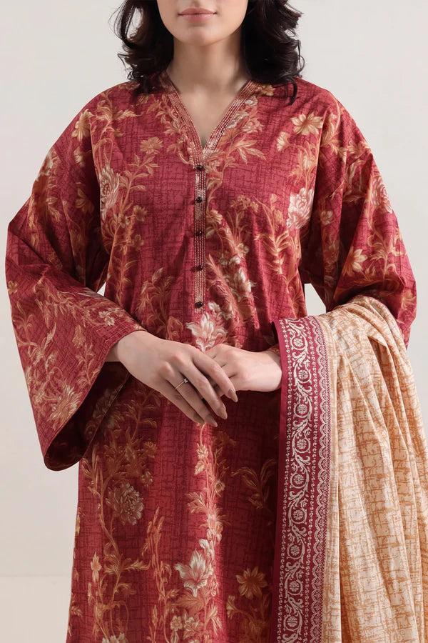 Saya - Printed Lawn 2 Piece (Shirt/Dupatta)