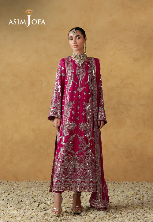 Asim Jofa - AJULN-21 Embroidered Chiffon Unstitched 3 Pcs